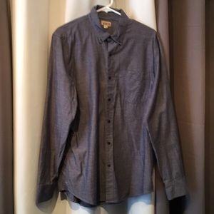 1901 chambray blue button down large